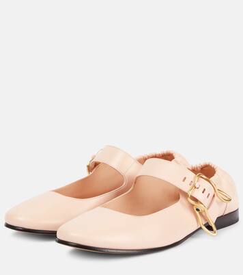 Astaire leather Mary Jane flats | Bottega Veneta