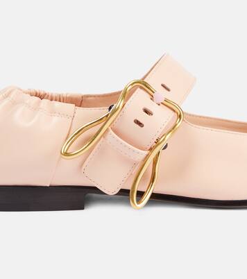 Astaire leather Mary Jane flats | Bottega Veneta
