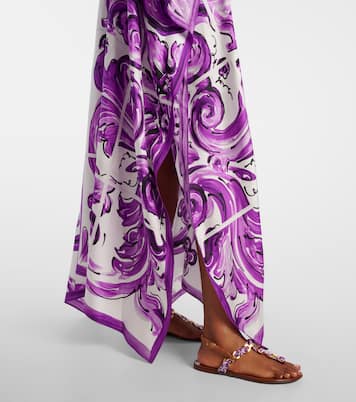 Majolica silk twill beach dress | Dolce&Gabbana