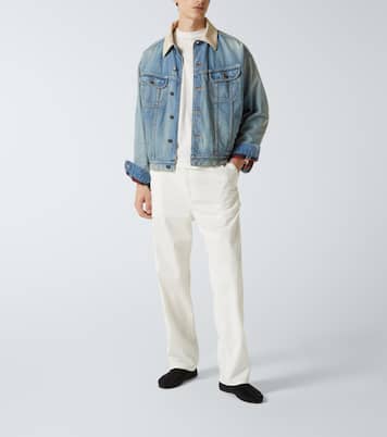 Joret corduroy-trimmed denim jacket | The Row