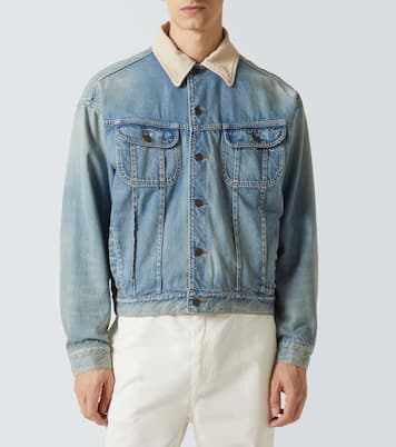Joret corduroy-trimmed denim jacket | The Row
