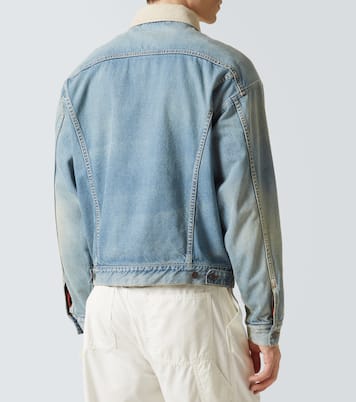 Joret corduroy-trimmed denim jacket | The Row