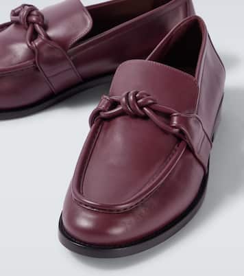 Astaire Knot leather loafers | Bottega Veneta