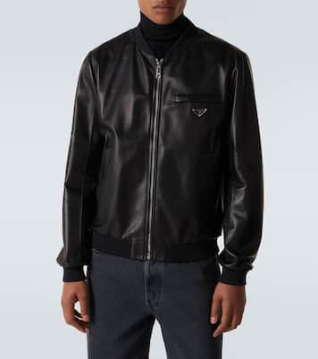 Veste bomber en cuir | Prada