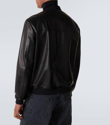 Veste bomber en cuir | Prada