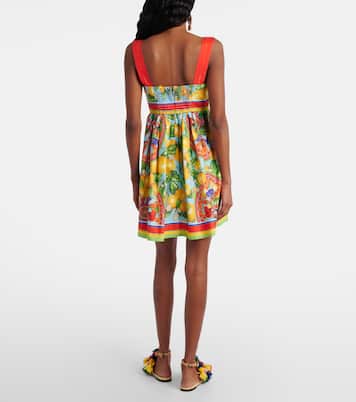 Printed cotton mini dress  | Dolce&Gabbana