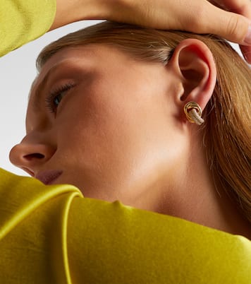 Ohrringe aus 14kt Gelbgold (585/1000) mit Diamanten | Stone and Strand