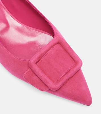 Maylura suede slingback flats | Manolo Blahnik