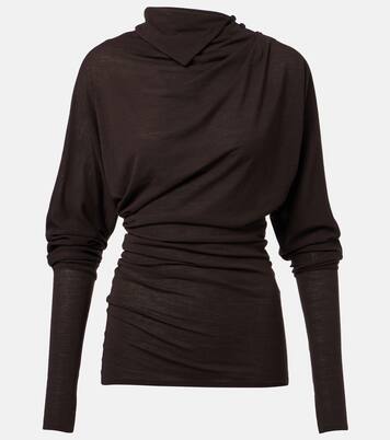 Golda gathered jersey top | Proenza Schouler