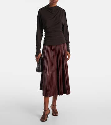 Golda gathered jersey top | Proenza Schouler