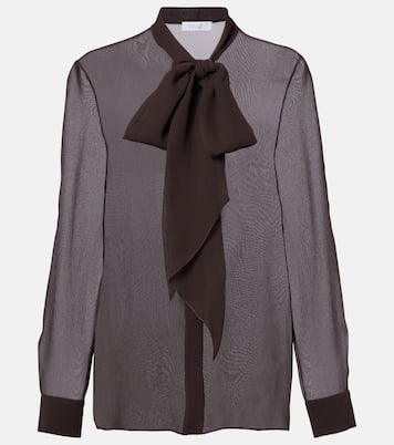 Shildon tie-neck silk blouse | Gabriela Hearst