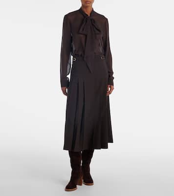 Shildon tie-neck silk blouse | Gabriela Hearst