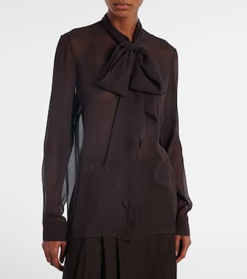 Shildon tie-neck silk blouse | Gabriela Hearst