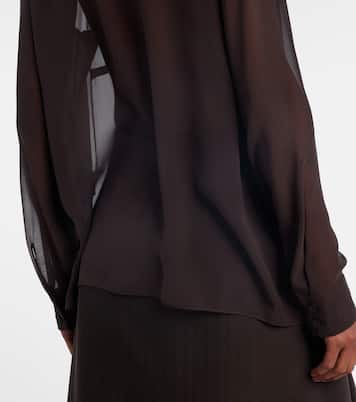 Shildon tie-neck silk blouse | Gabriela Hearst