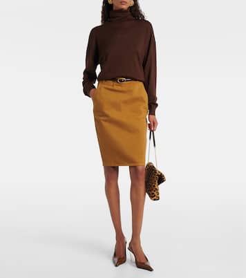 Rollkragenpullover aus Wolle, Kaschmir und Seide | Saint Laurent