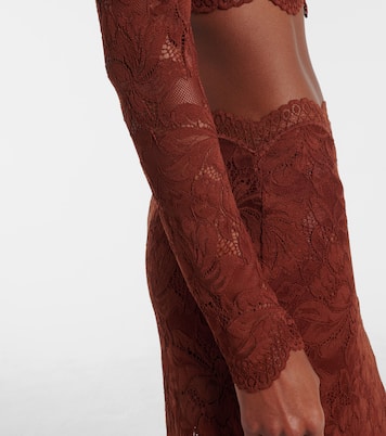 Floral lace crop top | Rabanne