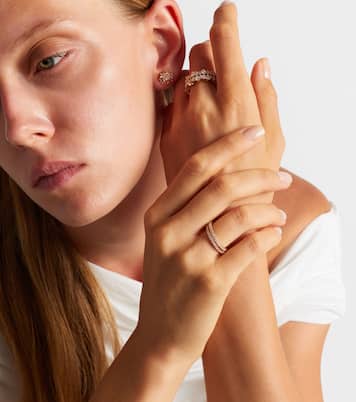 Anneaux de superposition pour bague connectée Midi en or 18 ct et diamants | Suzanne Kalan