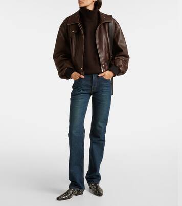 Wally studded leather ankle boots  | Staud