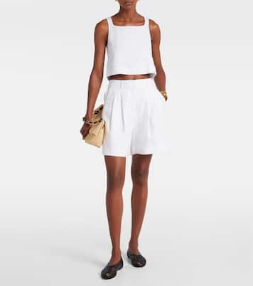 Short Marchello en lin à taille haute | Posse