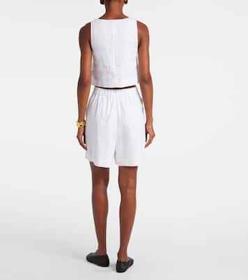 Short Marchello en lin à taille haute | Posse
