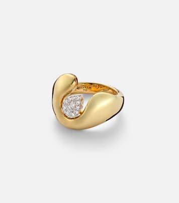 Ring Golden Strada aus 18kt Gelb- und Weißgold (750/1000) mit Diamanten | Yeprem