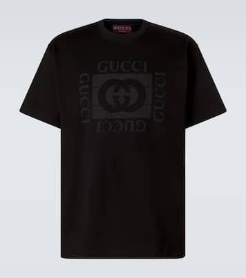 T-shirt in jersey di cotone Interlocking G | Gucci
