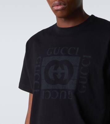 T-shirt in jersey di cotone Interlocking G | Gucci