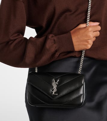 Loulou Mini leather crossbody bag | Saint Laurent