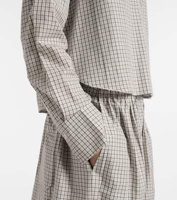 White Label Olive checked cotton shirt | Proenza Schouler