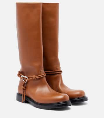 James leather knee-high boots | Bottega Veneta