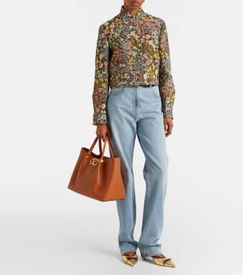 Tote Bag VLogo Medium aus Leder | Valentino Garavani