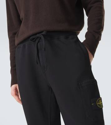 Compass cotton fleece sweatpants | Stone Island
