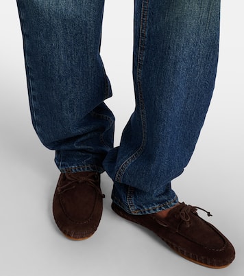 Driver embroidered suede loafers | Le Monde Béryl