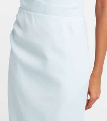 Linen midi skirt | SIR