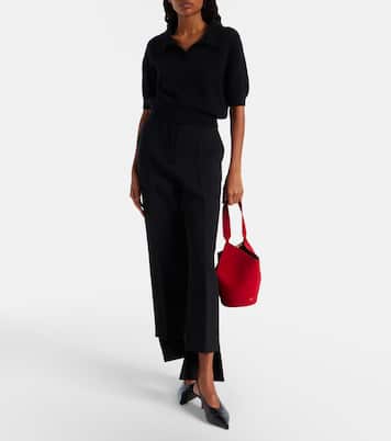 Top cropped Leni de lana y cachemir | Khaite