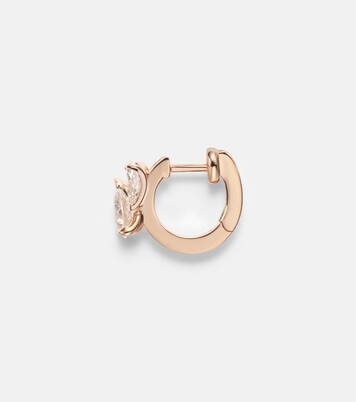 Pendiente individual Serti Sur Vide de oro rosa de 18 ct con diamantes | Repossi