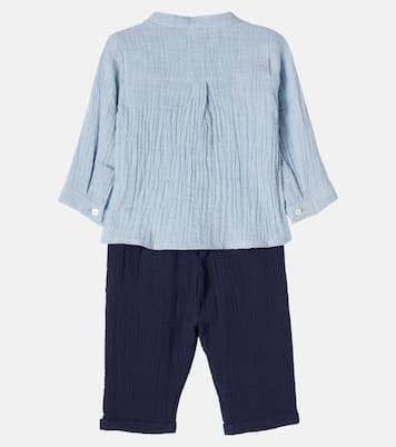 Baby cotton shirt and pants set | Tartine et Chocolat