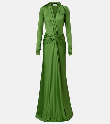 Robe longue drapée | Victoria Beckham