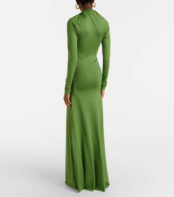 Robe longue drapée | Victoria Beckham