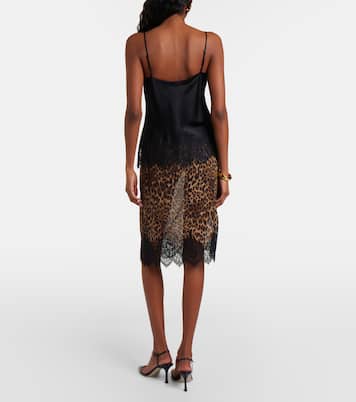 Thea animal-print silk midi skirt | Nili Lotan