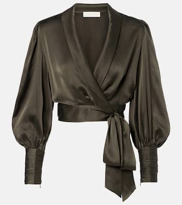 Silk wrap top | Zimmermann