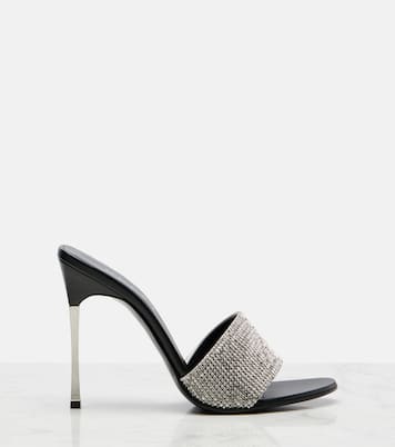 Bombshell 120 embellished satin mules | Gucci