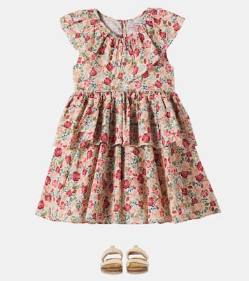 Bella floral ruffled cotton dress | Konges Sløjd