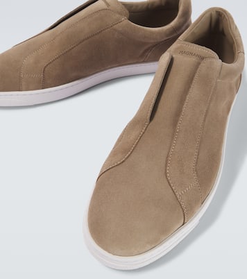 Baskets Open en daim | Magnanni