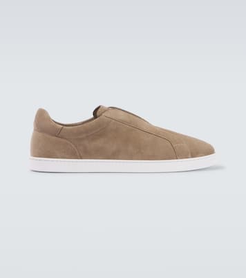 Baskets Open en daim | Magnanni