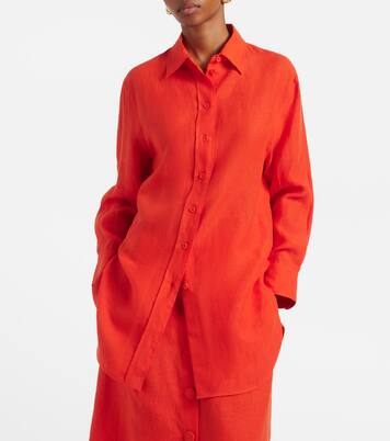 Mignonnette大廓形亚麻衬衫 | Eres