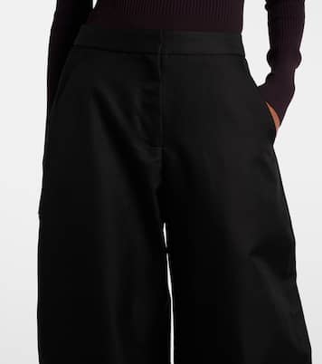 Pantaloni barrel in lana e seta | Alaïa