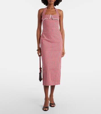 Midikleid Ebony aus einem Baumwollgemisch | Posse