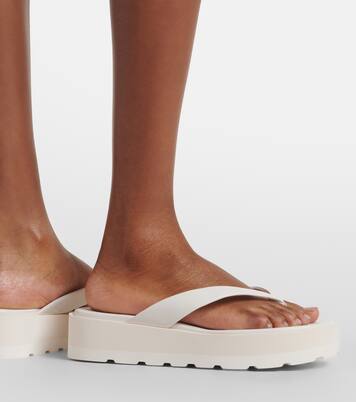 Leather platform thong sandals | Gianvito Rossi