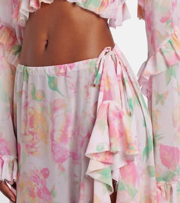 Clara花卉加长半身裙 | Bananhot